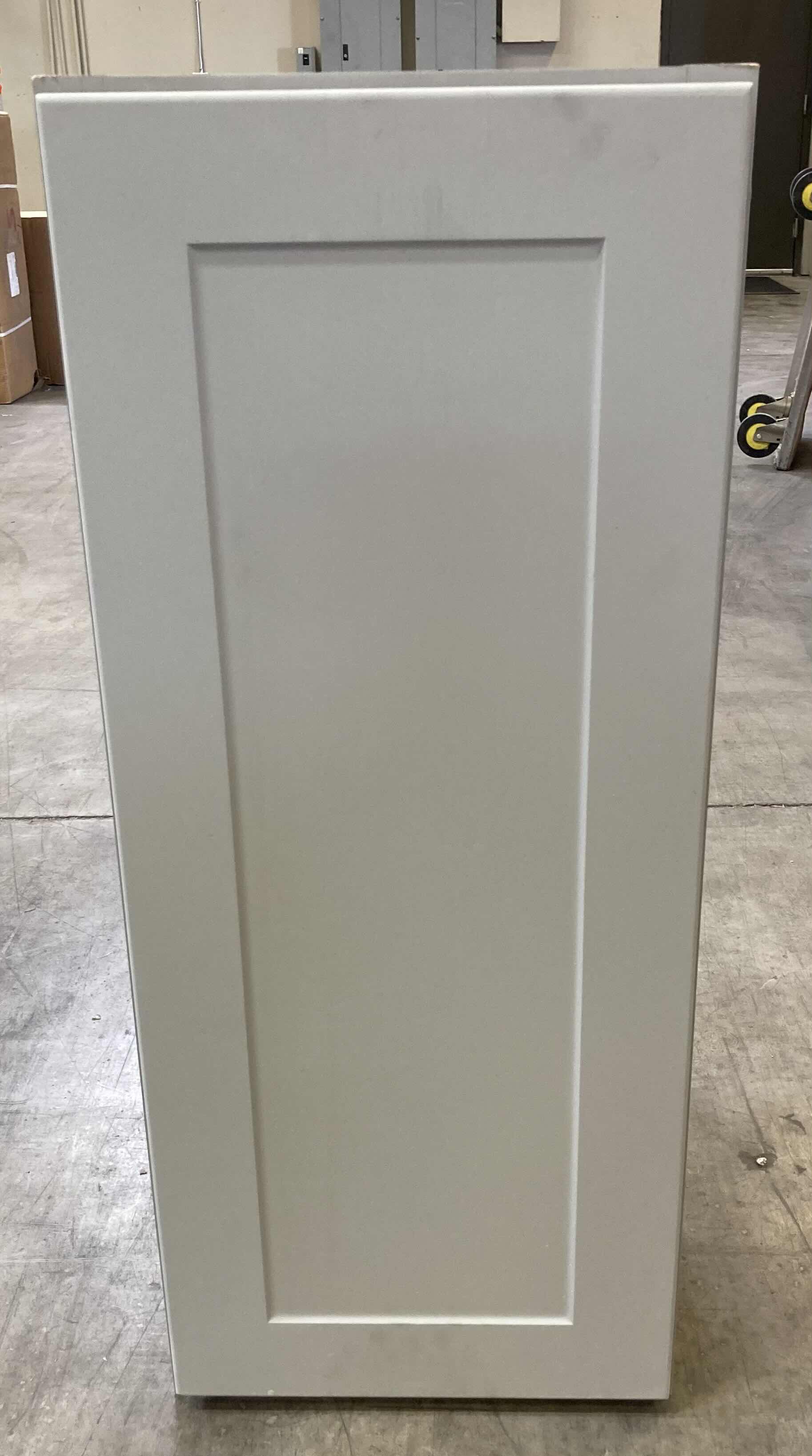Photo 1 of LEEDO SAVOY WHITE PEBBLE FINISH 1 DOOR 2 SHELF WALL CABINET 15” X 12” H36”