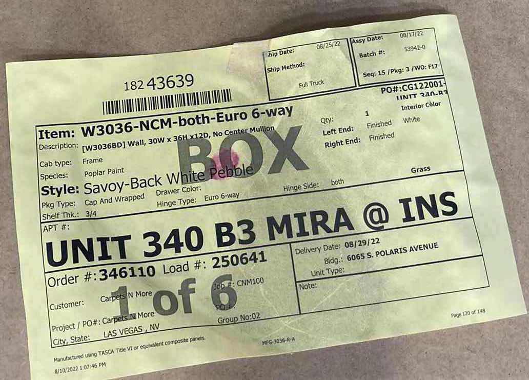 Photo 1 of LEEDO SAVOY WHITE PEBBLE FINISH 2 DOOR 2 SHELF WALL CABINET 30” X 12” H36”