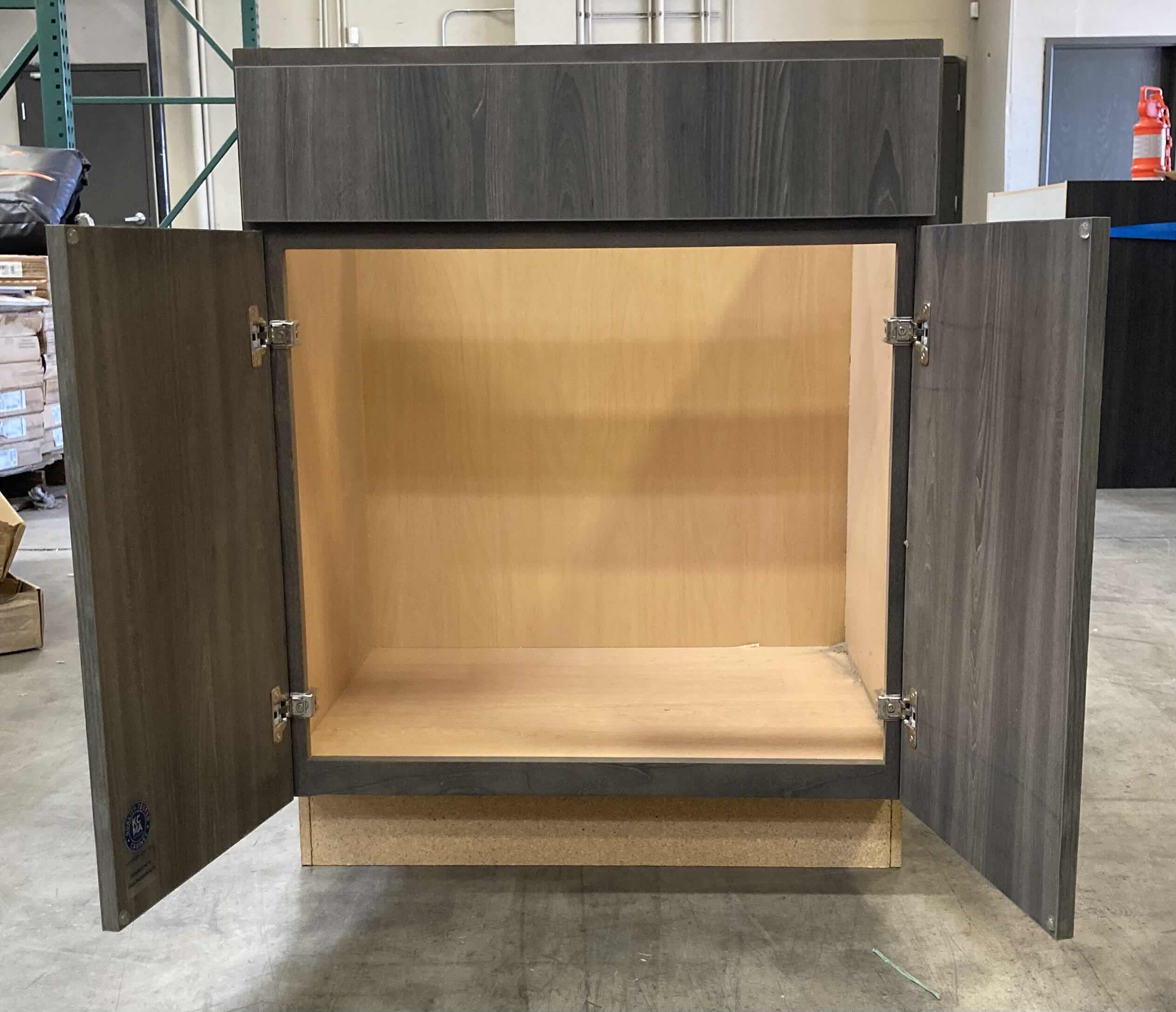 Photo 1 of LEEDO LONDON OBSIDIAN ASH 2 DOOR SINK BASE 27” X 21” H34.5