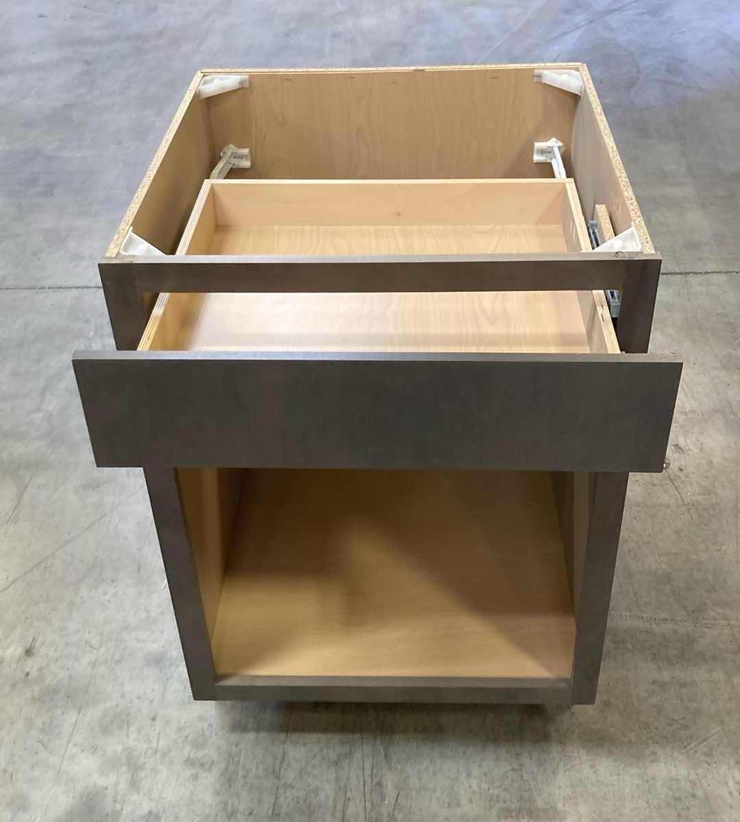 Photo 1 of LEEDO PLANO ASH 1 DOOR 1 DRAWER  & 1 SHELF BASE CABINET 24” X 24” H34.5