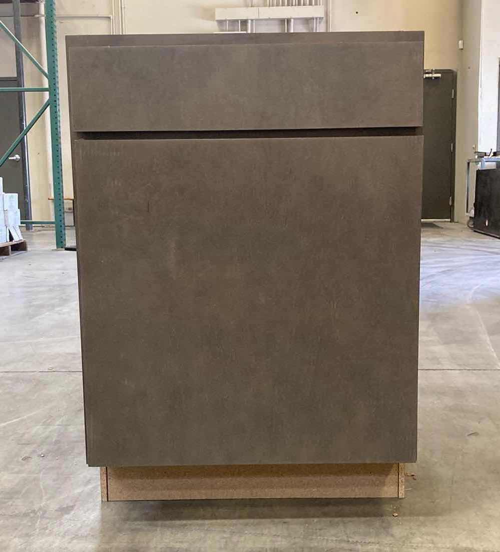 View 1 of LEEDO PLANO ASH 1 DOOR 1 DRAWER & 1 SHELF BASE CABINET 24” X 24” H34.5