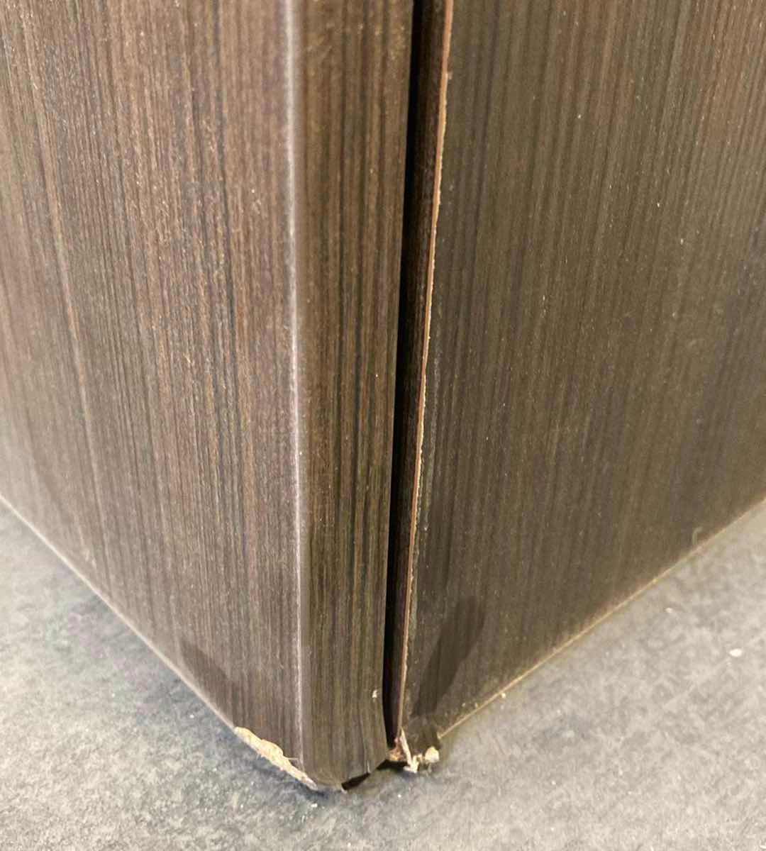 View 4 of LEEDO MIDNIGHT TEAK 2 DOOR 3 SHELF WALL CABINET 24” X 12” H42”
