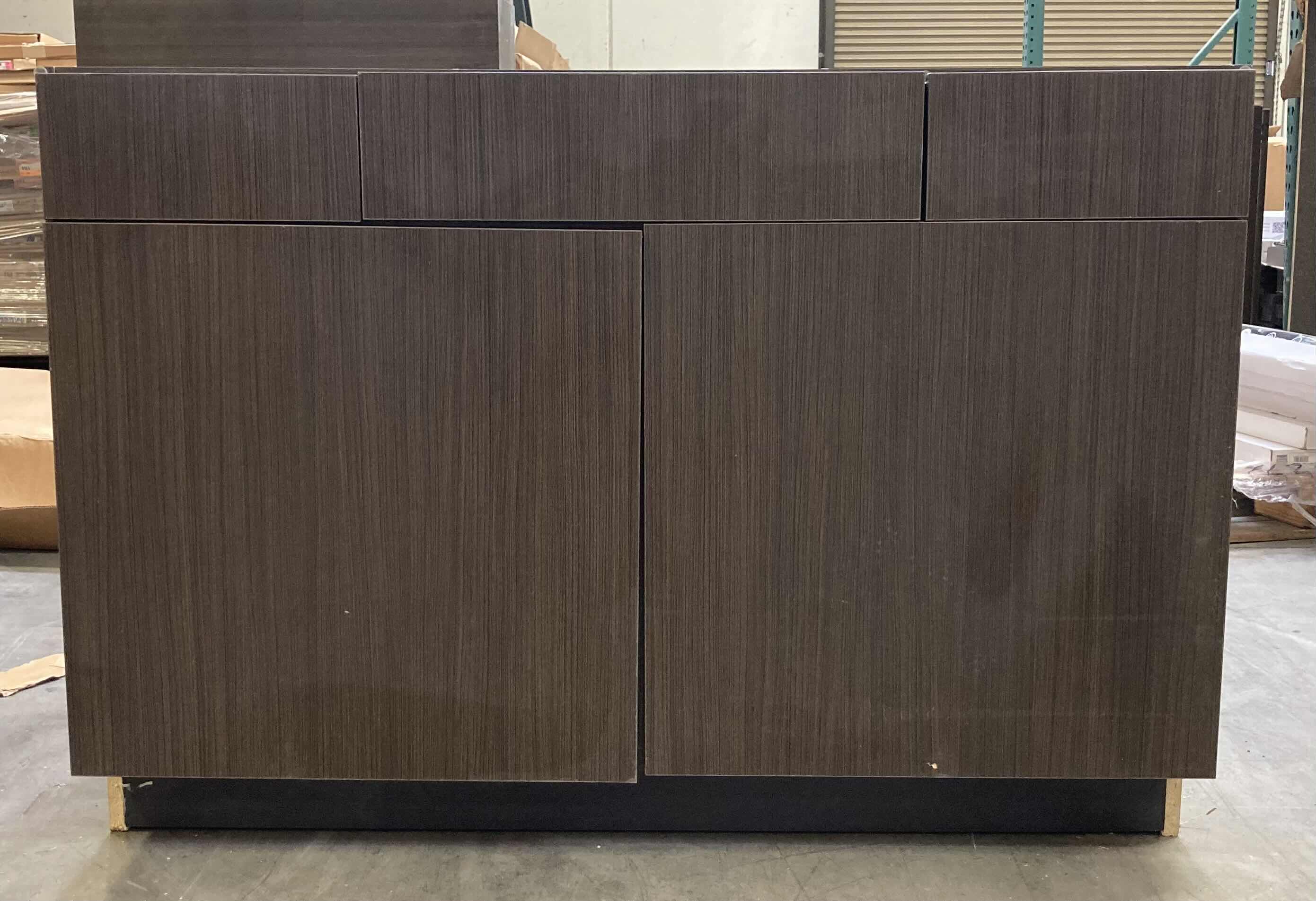 Photo 1 of LEEDO MIDNIGHT TEAK 2 DOOR 2 DRAWER VANITY SINK BASE CABINET 45” X 21” H31.5”