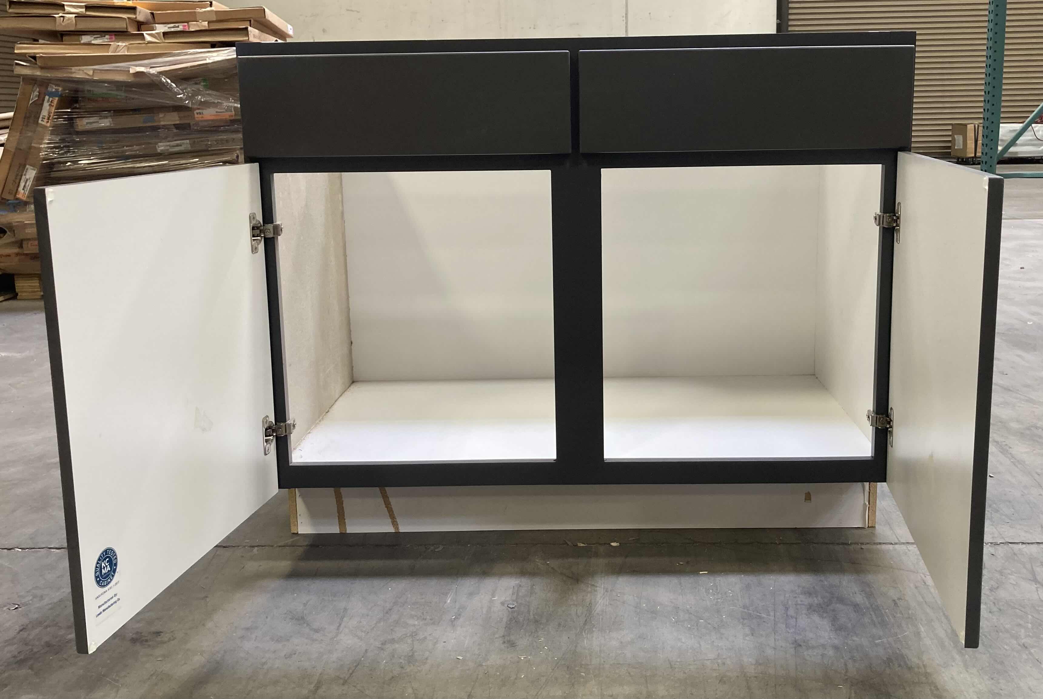 Photo 1 of LEEDO MIDWAY WHITE GRAPHITE 2 DOOR VANITY SINK BASE 39” X 21” H31.5”