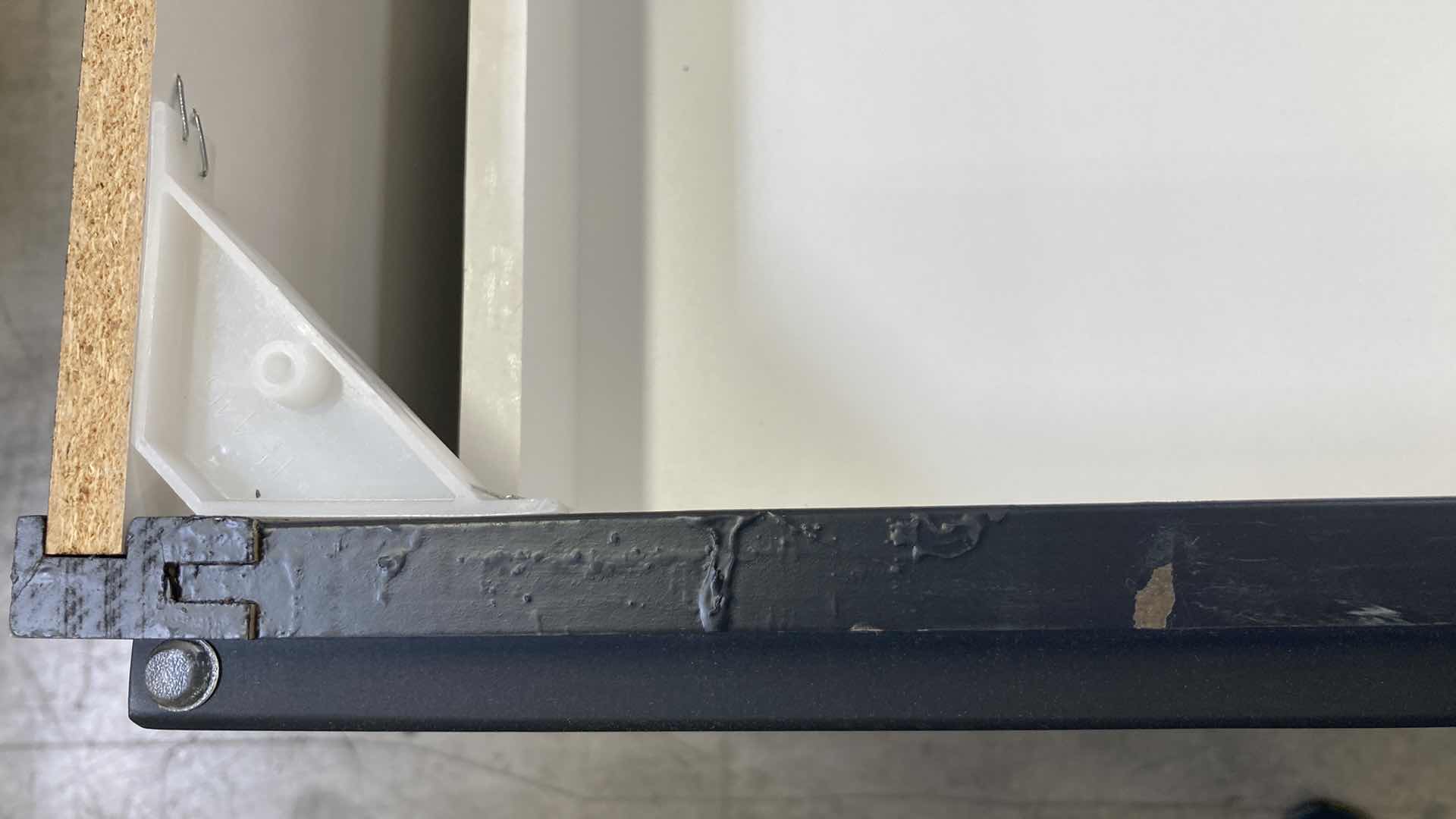 Photo 1 of LEEDO MIDWAY WHITE CHARCOAL 2 DOOR 1 DRAWER & 1 SHELF BASE CABINET 36” X 24” H34.5”