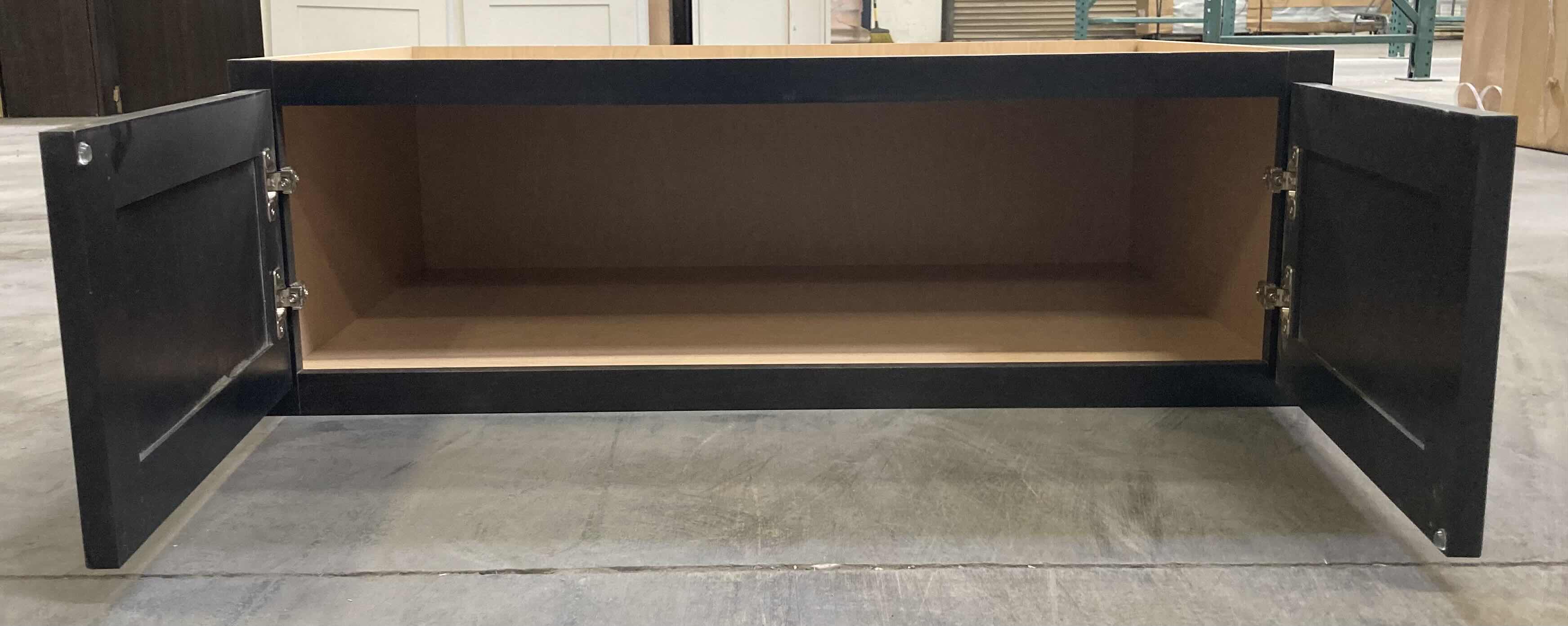 Photo 1 of LEEDO MIDWAY WHITE CHARCOAL 2 DOOR WALL SHELF 36” X 24” H12”