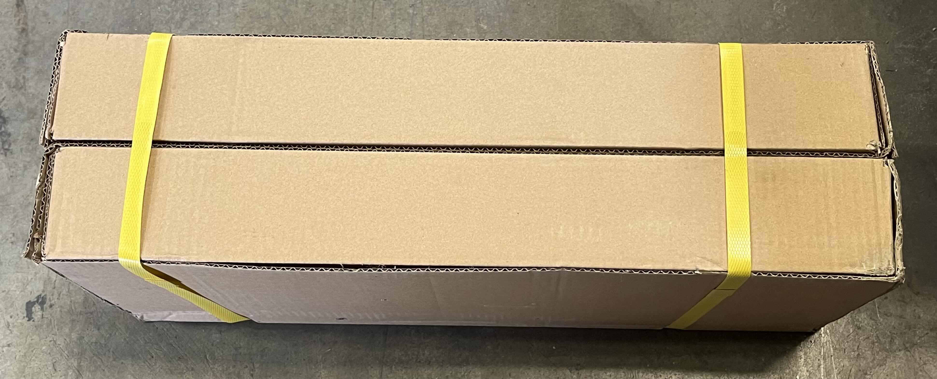 Photo 1 of A BETTER BLIND SMOOTH SNOW WHITE FINISH 2” CORDLESS FAUXWOOD BLINDS W 3” CROWN VALANCE (SET OF 2) 18” X 85”