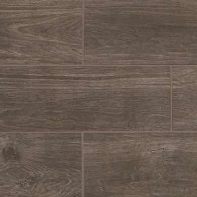 Photo 1 of DALTILE WILLOW BEND SMOKY BROWN WOOD FINISH SNAP IN CLICK MATTE CERAMIC TILE 6” X 24” (10SQFT PER CASE/66CASES APPROX 660SQFT TOTAL) READ NOTES