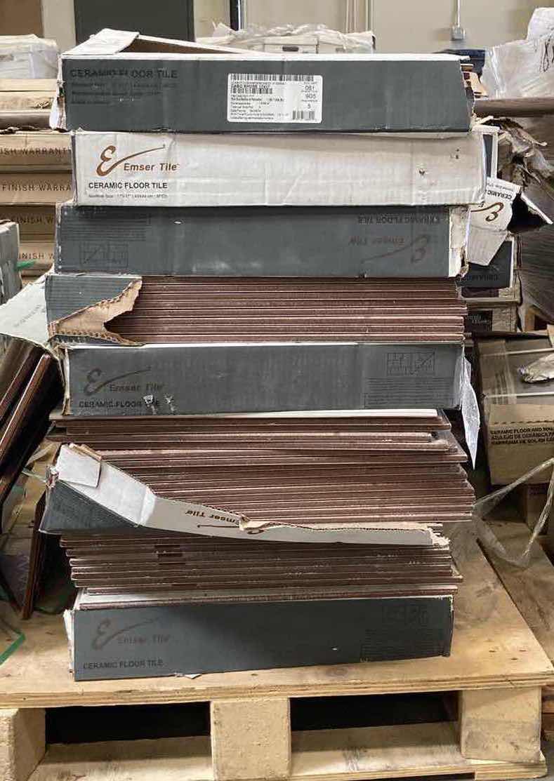 Photo 1 of EMSER TILE CABO SHORE FINISH MATTE CERAMIC TILE 17” X 17” (16.56SQFT PER CASE/15CASES APPROX 248.4SQFT TOTAL) READ NOTES