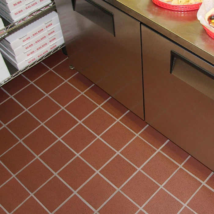 Photo 1 of DALTILE QUARRY TILE RED BLAZE FINISH CERAMIC MATTE TILE 6” X 6” (11SQFT PER CASE/18CASES APPROX 198SQFT TOTAL)