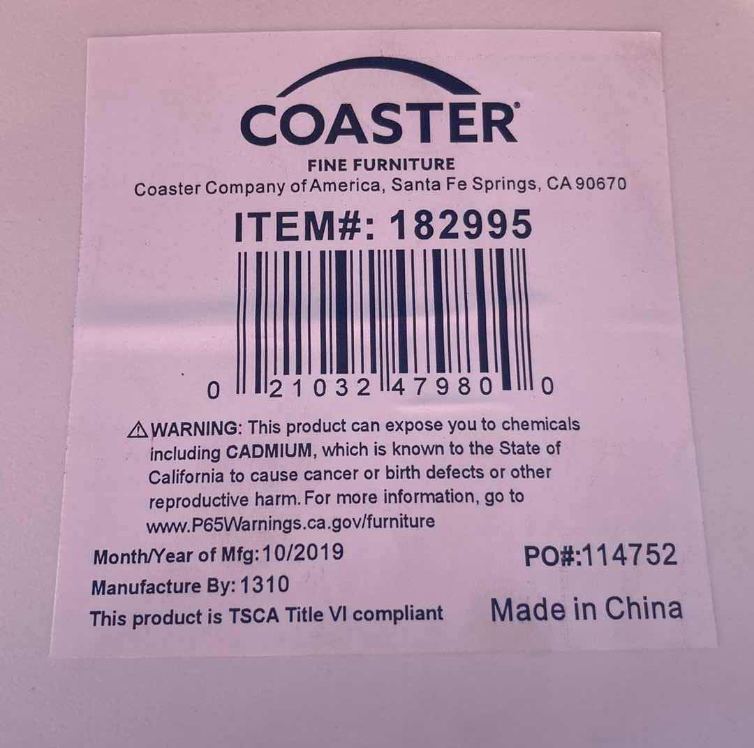 Photo 1 of COASTER FURNITURE WHITE COUNTER HEIGHT STOOL 17” X 22” H27.5”