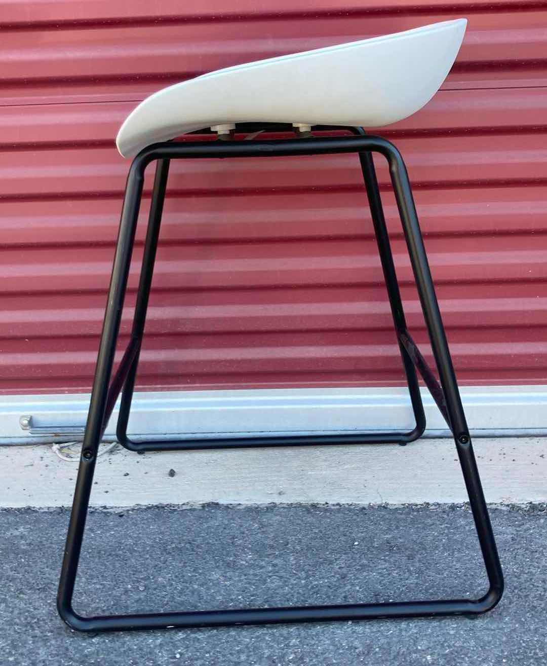 Photo 1 of COASTER FURNITURE WHITE COUNTER HEIGHT STOOL 17” X 22” H27.5”