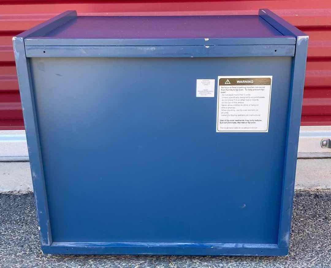 View 4 of CRATE & BARREL BLUE BOX STORAGEPALOOZA 18.5” X 20” H17.25”