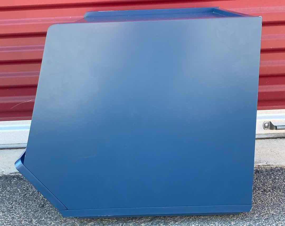 View 2 of CRATE & BARREL BLUE BOX STORAGEPALOOZA 18.5” X 20” H17.25”