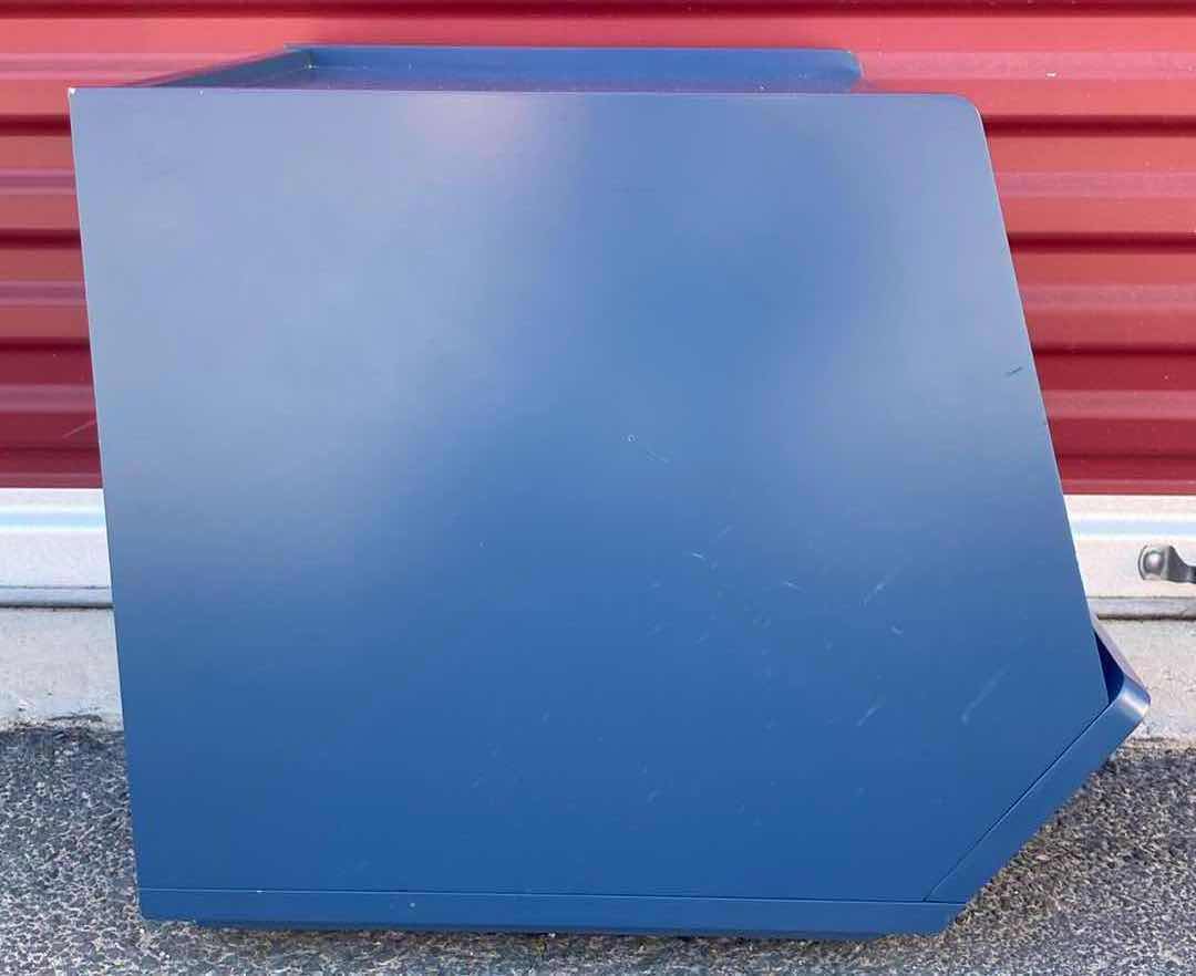 View 3 of CRATE & BARREL BLUE BOX STORAGEPALOOZA 18.5” X 20” H17.25”