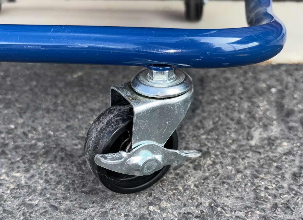 Photo 1 of 3-TIER METAL ROLLING STORAGE CART 15” X 17” H30.5” (ROYAL BLUE)