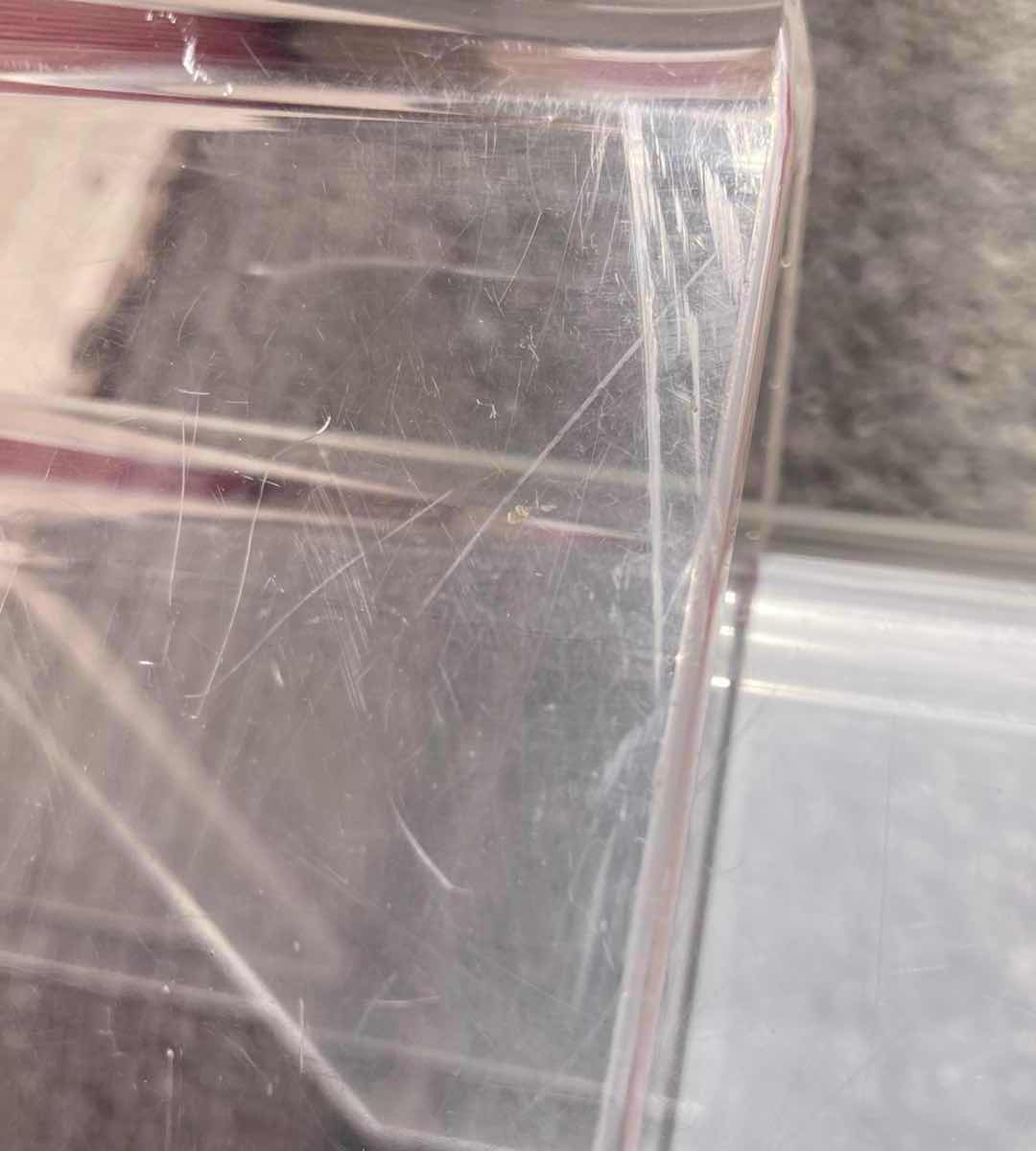 Photo 1 of CLEAR ACRYLIC WATERFALL STYLE SIDE TABLES (SET OF 3)