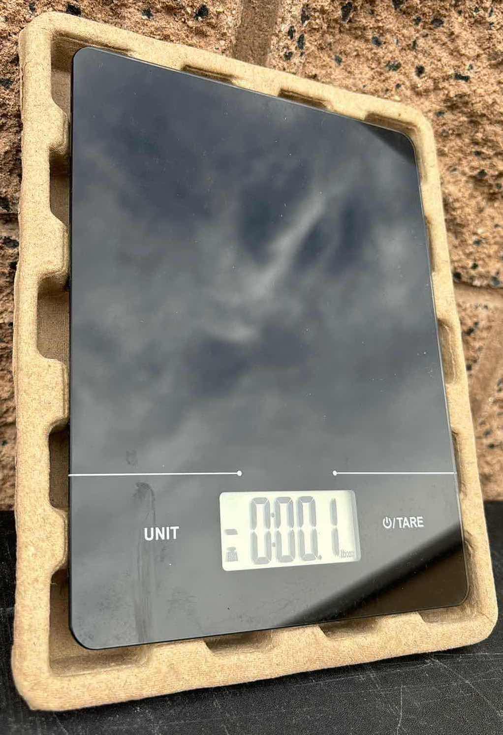 Photo 1 of MAINSTAYS SLIMLINE DIGITAL SCALE W LCD DISPLAY, WEIGHS UPTO 11 LBS