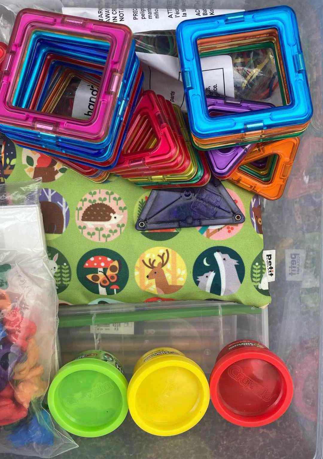 Photo 1 of CONTENTS OF TOTE- VARIOUS PUZZLES & CRAFTS