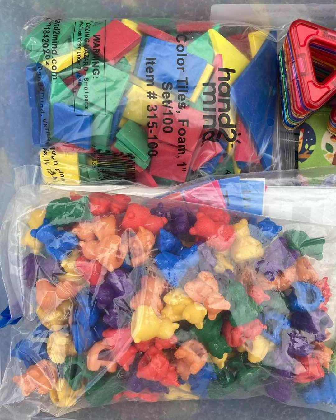 Photo 1 of CONTENTS OF TOTE- VARIOUS PUZZLES & CRAFTS