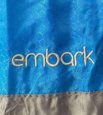 Photo 1 of EMBARK BLUE & GRAY SINGLE ADULT SLEEPING BAG 33” X 85”