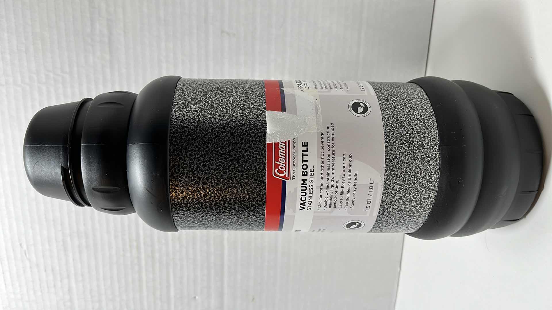 Photo 1 of COLEMAN STAINLESS STEEL VACUUM BOTTLE 1.9QT
