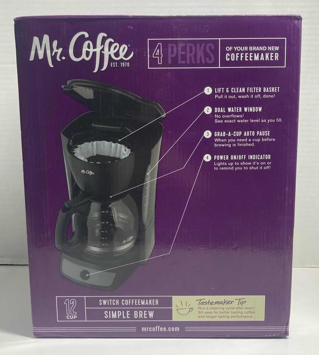 Photo 1 of MR.COFFEE 12 CUP SWITCH COFFEEMAKER