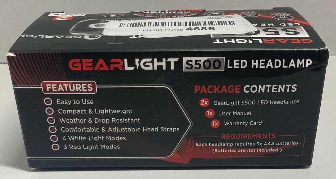 Photo 1 of GEARLIGHT S500 BATTERY OPERATED LED HEADLAMP (2PACK)