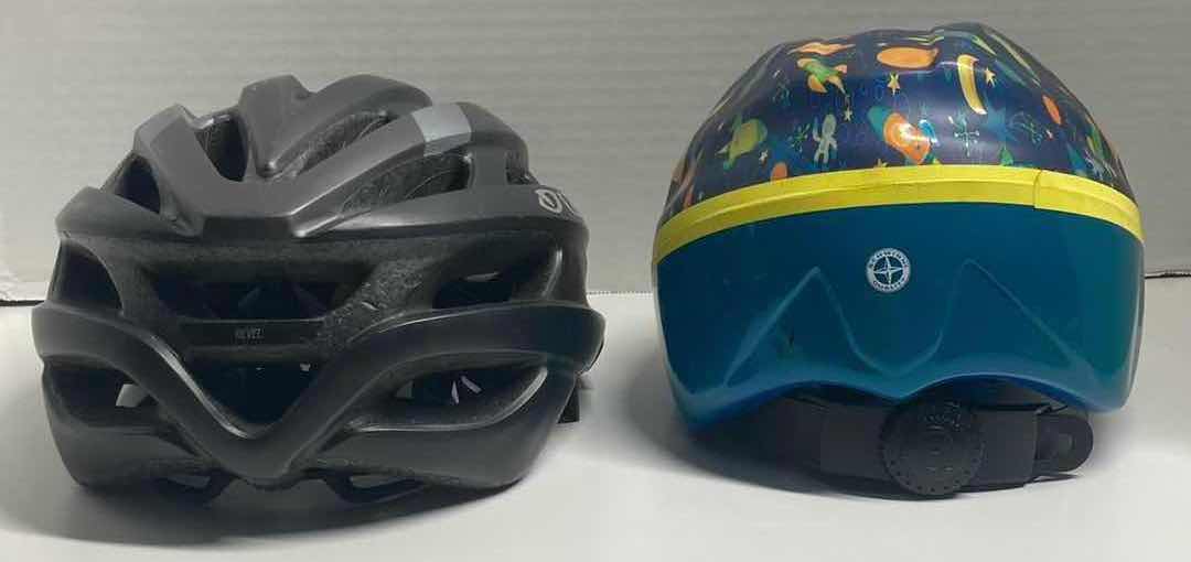 Photo 1 of GIRO MIPS MATTE BLACK ADULT BICYCLE HELMET & SCHWINN CLASSIC GALAXY INFANT BIKE HELMET