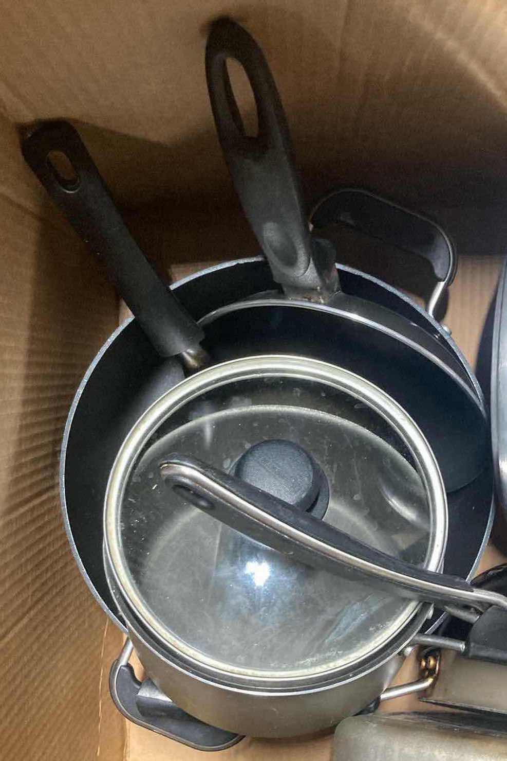 Photo 1 of CONTENTS OF BOX- POTS, PANS & BAKING DISHES