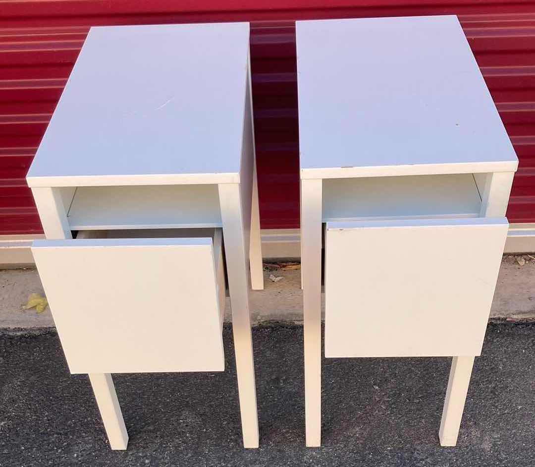 View 2 of IKEA NORDLI WHITE NIGHTSTAND 12” X 19.8” H26.5” (SET OF 2)