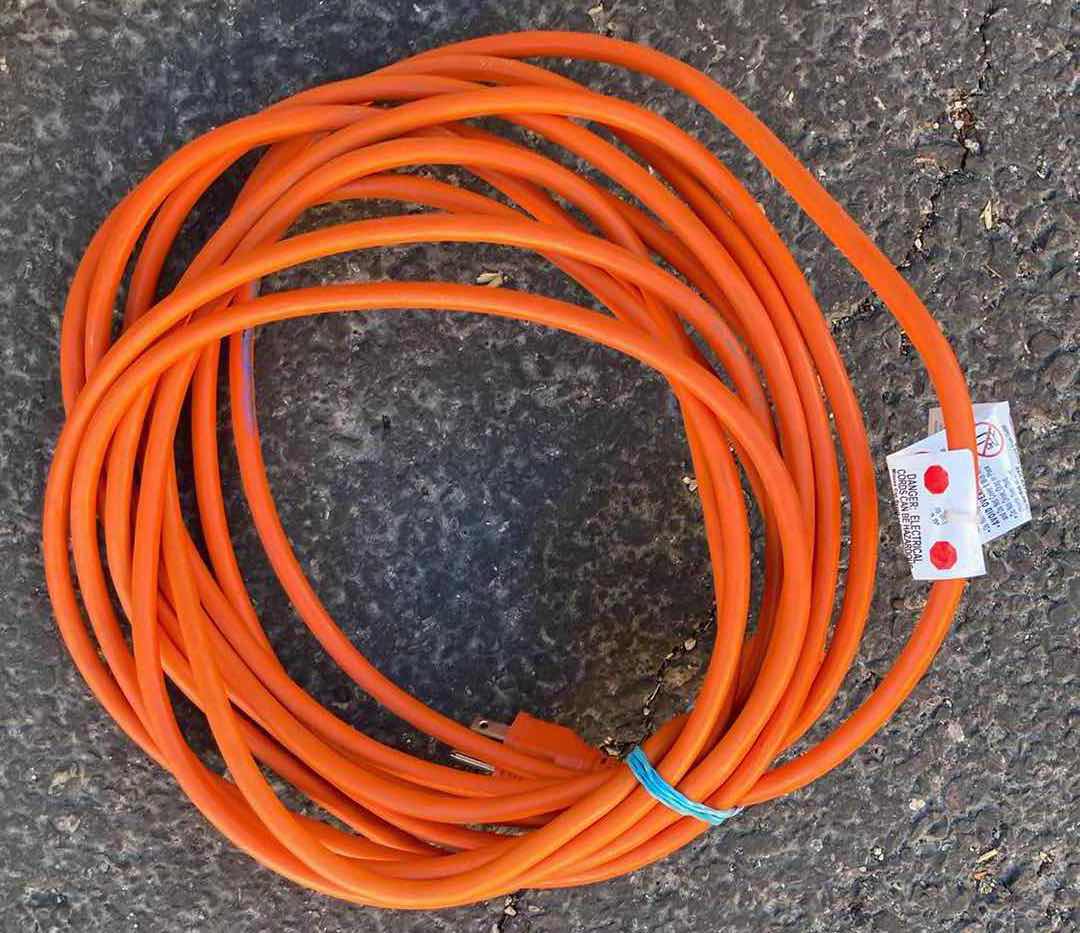 Photo 1 of ORANGE EXTENSION CORDS (2)