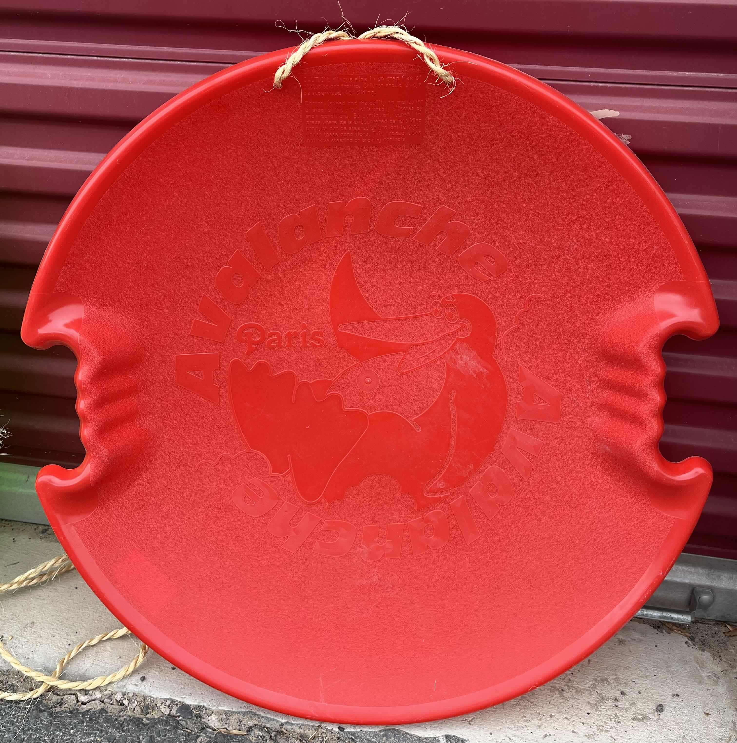 Photo 1 of AVALANCHE BLUE, GREEN & RED 26? PLASTIC DISC SNOW SLEDS