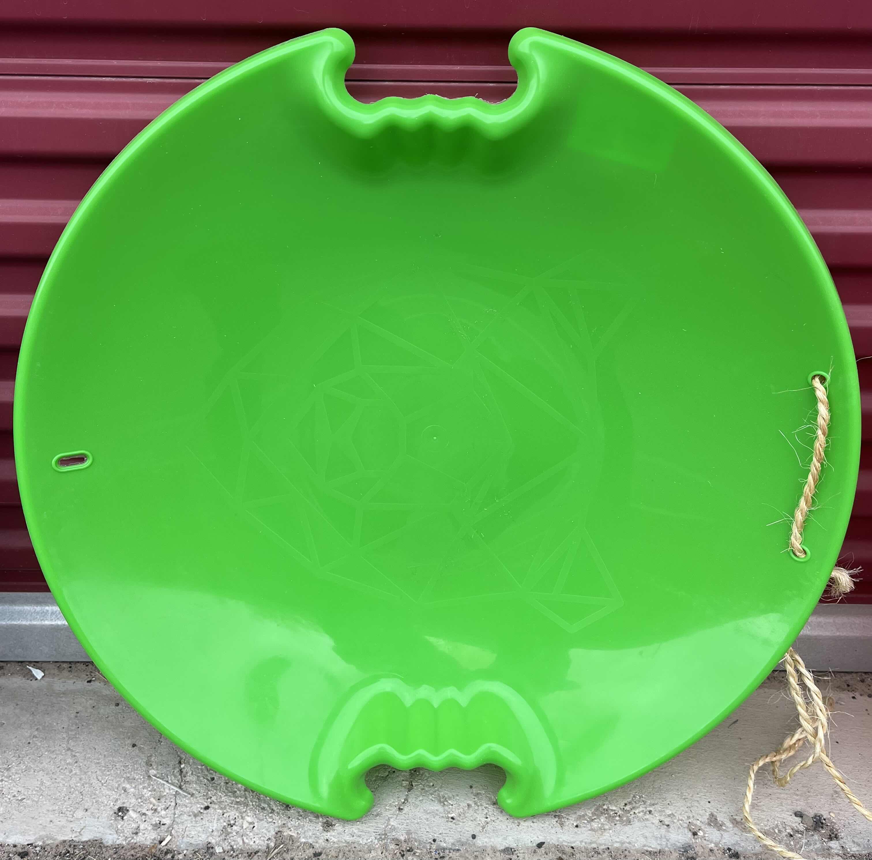 Photo 1 of AVALANCHE BLUE, GREEN & RED 26? PLASTIC DISC SNOW SLEDS