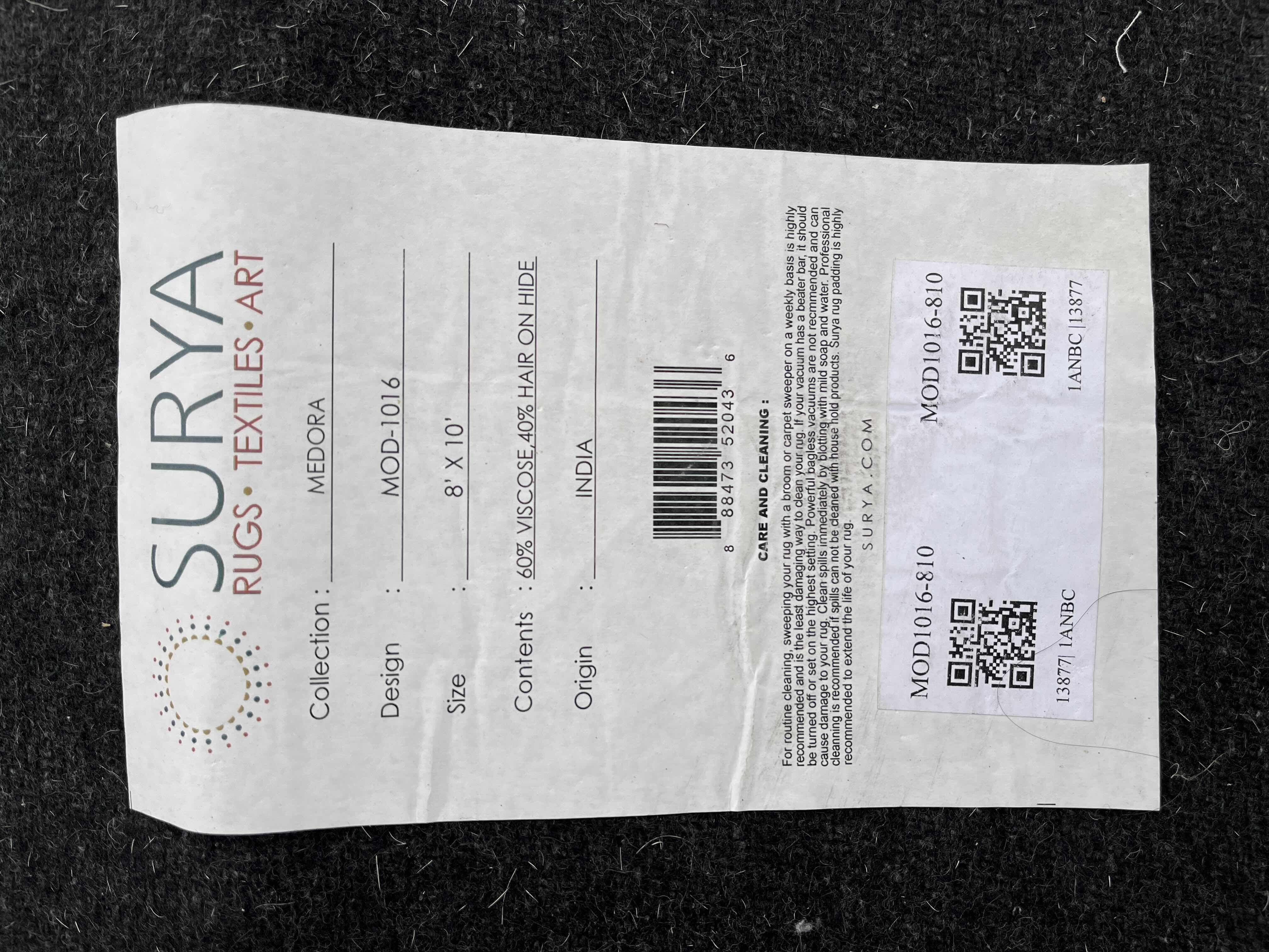 Photo 1 of SURYA MEDORA FARMHOUSE COTTAGE MULTI-STRIPED AREA RUG STYLE MOD-1016 8' X 10'