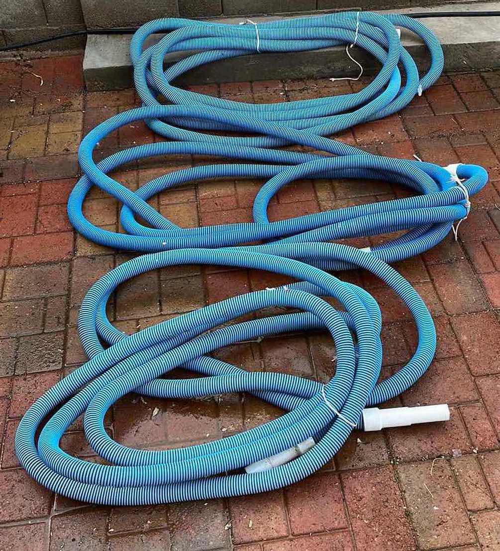 Photo 1 of POOL CLEANING HOSES (3)-VAROUS SIZES