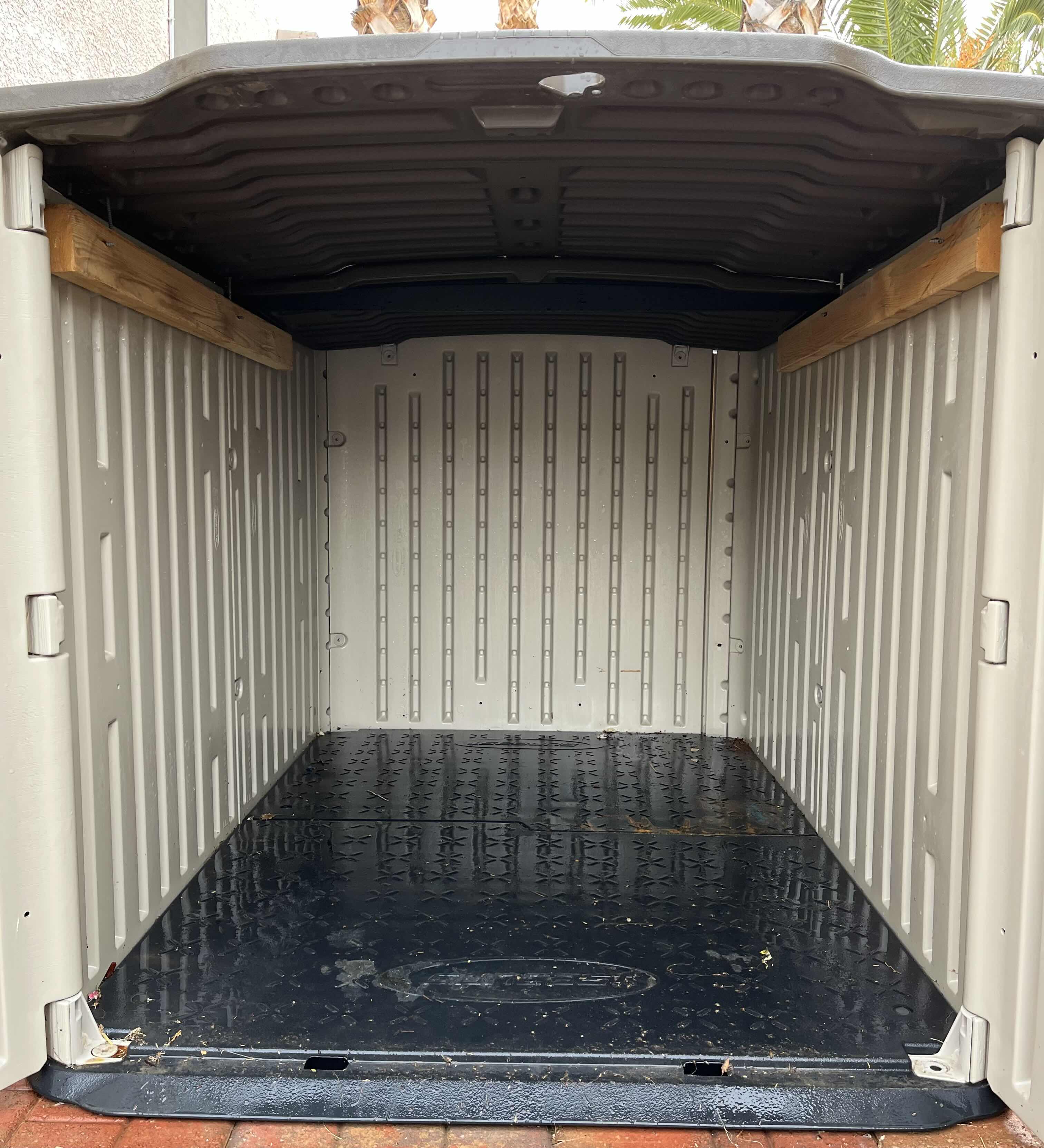 Photo 1 of SUNCAST OUTDOOR POLYURETHANE STORAGE SHED 57.5” X 81” H52.25”