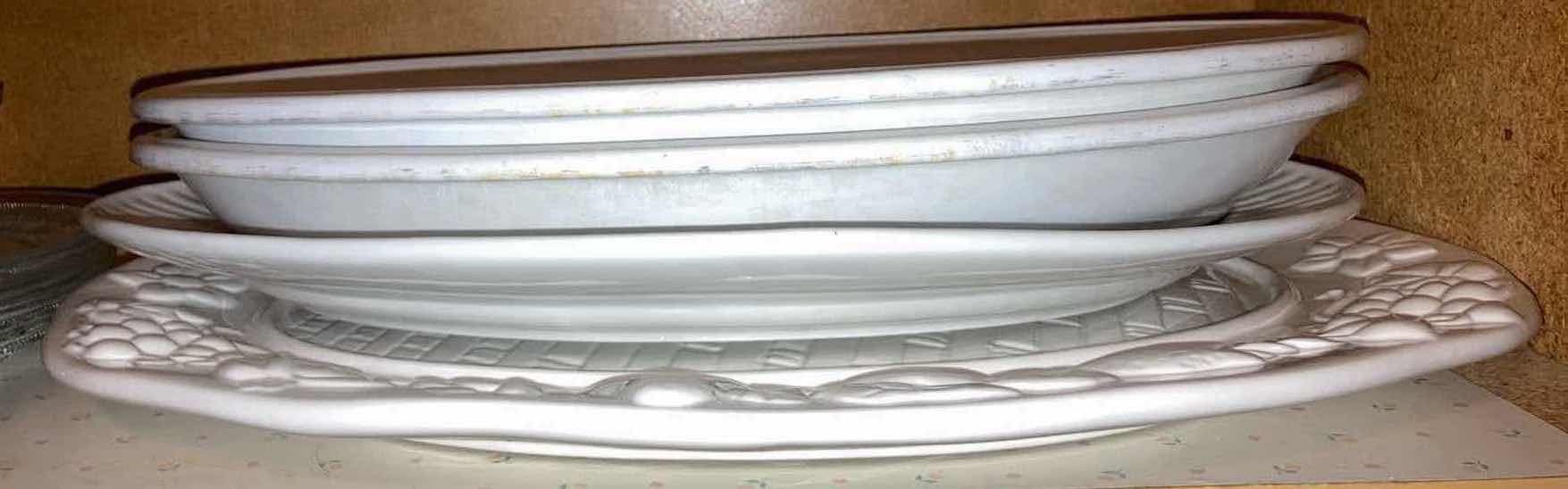 Photo 1 of CONTENTS OF CABINET- CERAMIC DESERT BOWLS & SERVING TRAYS VARIOUS SIZES & STYLES