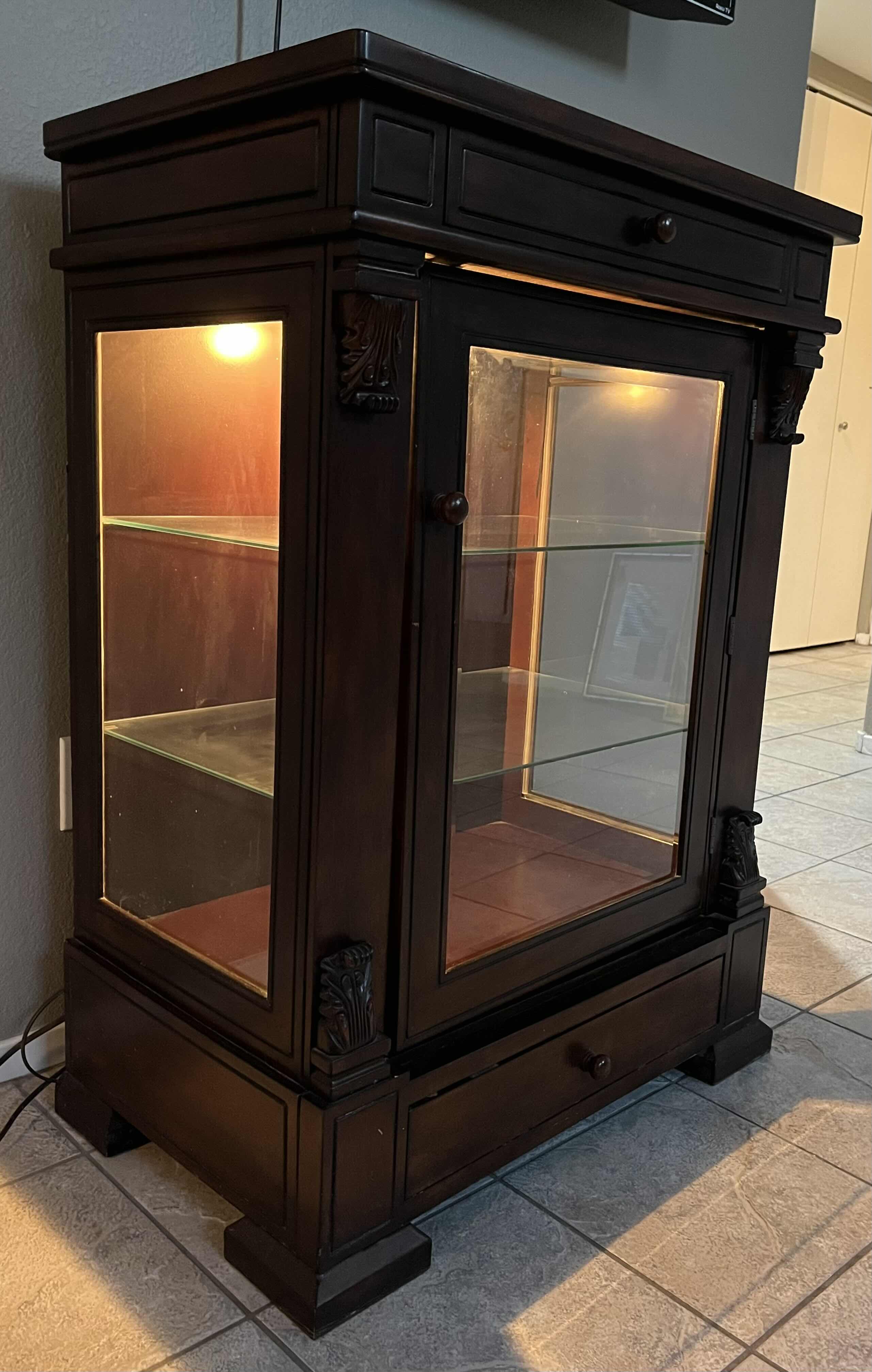 Photo 1 of ASHLEYS FURNITURE WILLMOT DISPLAY CABINET MODEL T308-18