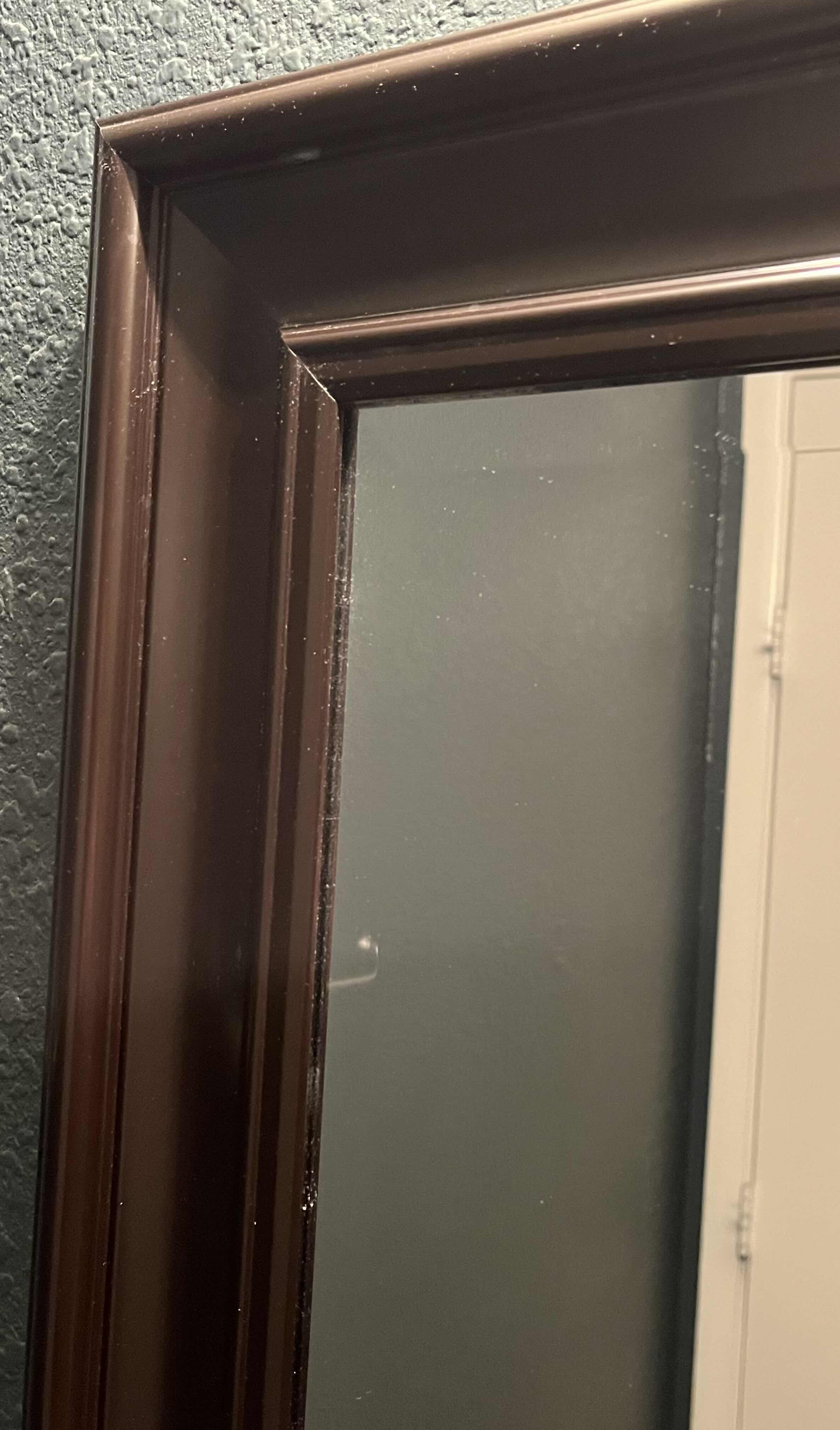 Photo 1 of MCS INDUSTRIES DARK BROWN FINISH RECTANGLE FRAMED MIRROR 21.25” X 27.25”