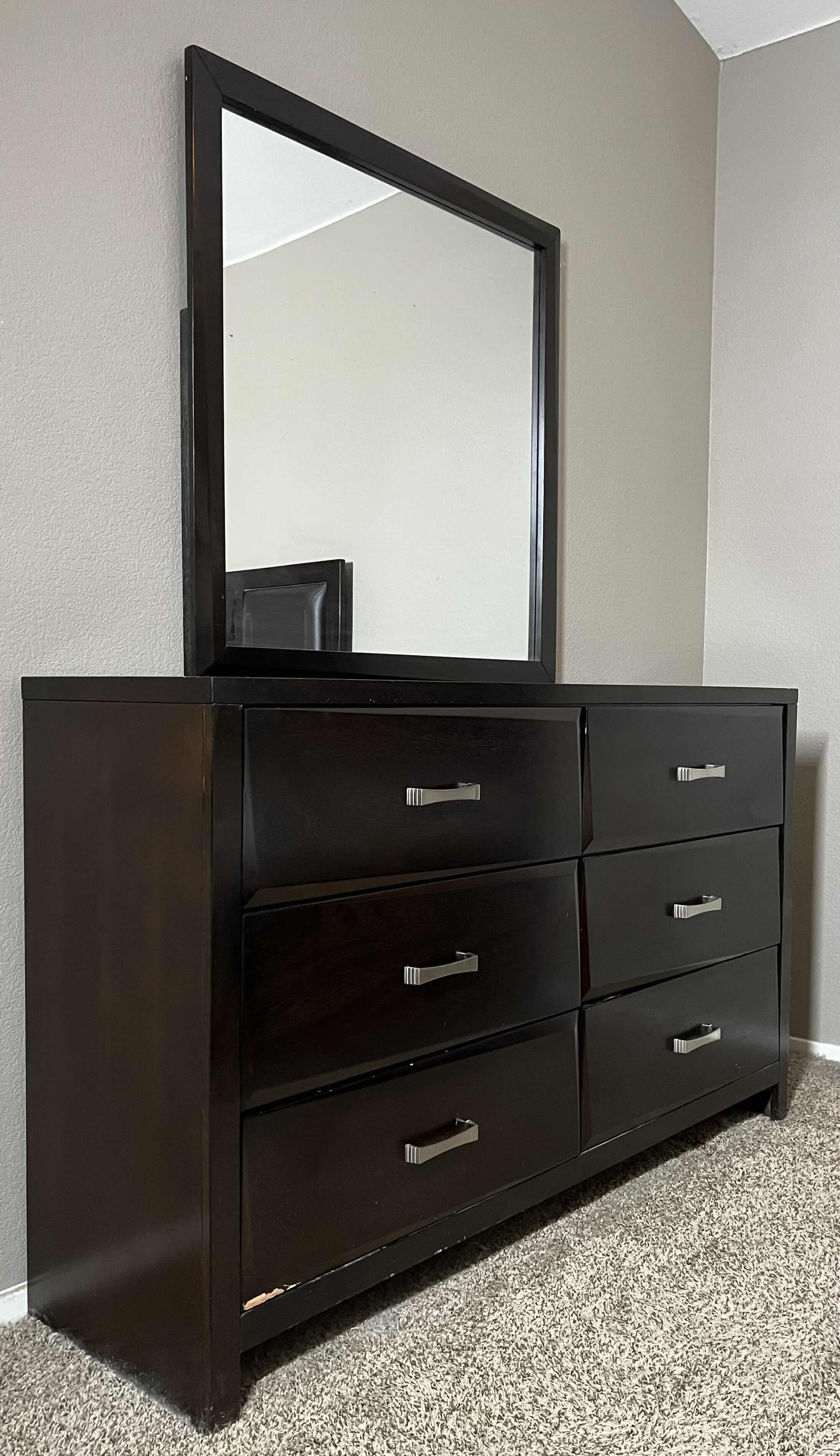 Photo 1 of COASTER FINE FURNITURE DARK ESPRESSO FINISH 6 DRAWER VANITY DRESSER 59” X 17” H72”