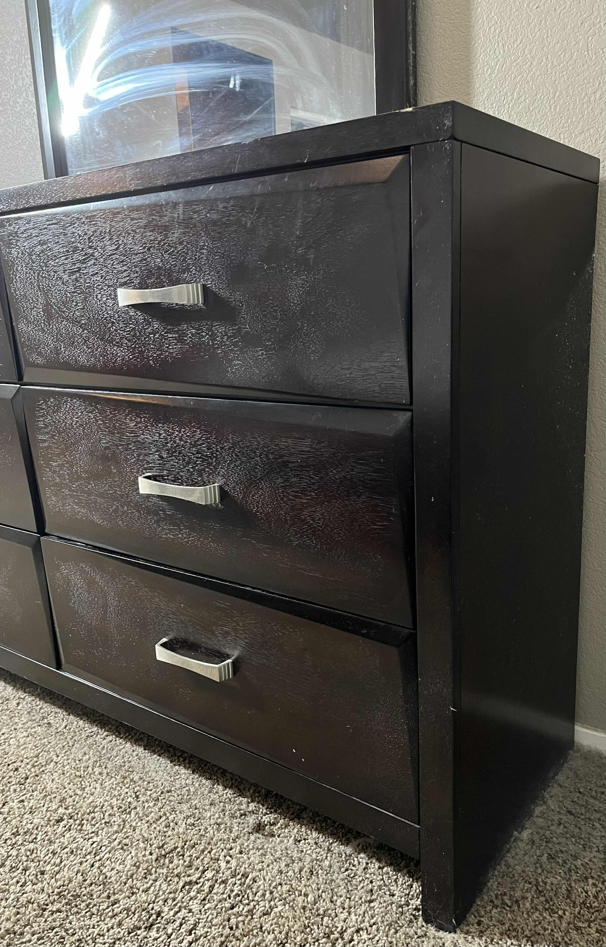 Photo 1 of COASTER FINE FURNITURE DARK ESPRESSO FINISH 6 DRAWER VANITY DRESSER 59” X 17” H72”