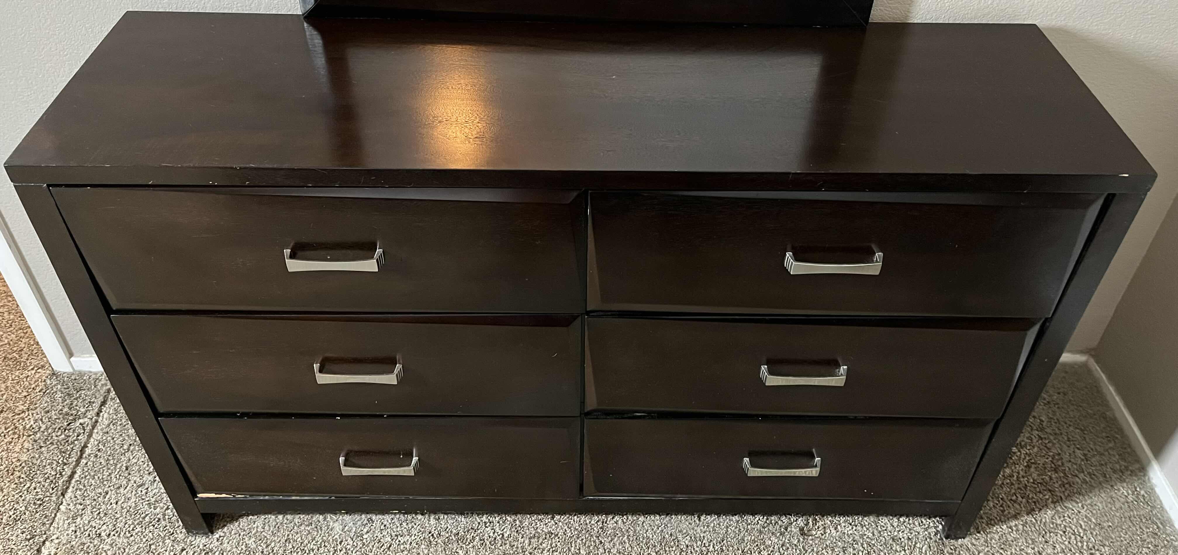 Photo 1 of COASTER FINE FURNITURE DARK ESPRESSO FINISH 6 DRAWER VANITY DRESSER 59” X 17” H72”