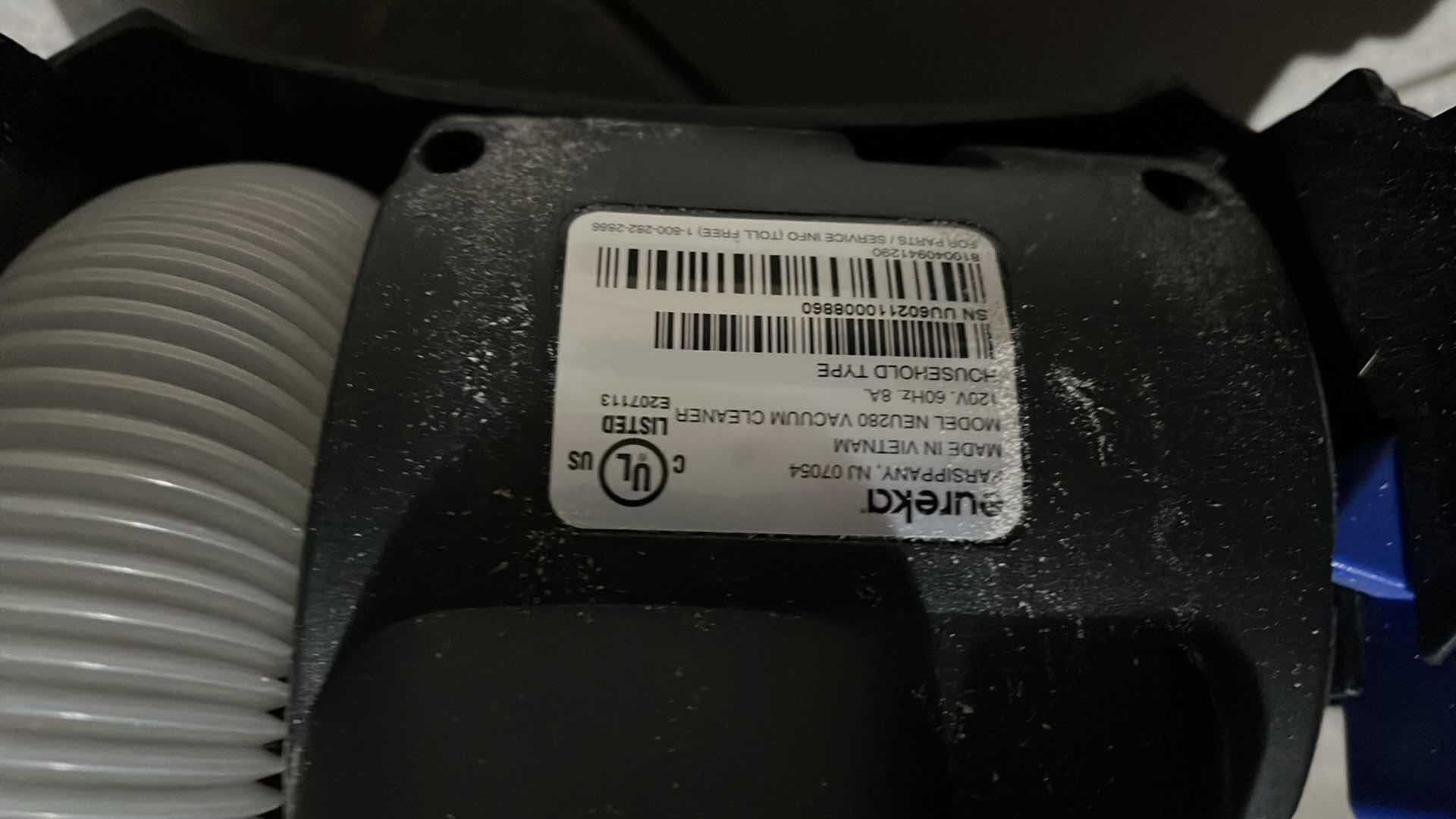 Photo 1 of EUREKA POWER SPEED VACUUM CLEANER MODEL NEU280