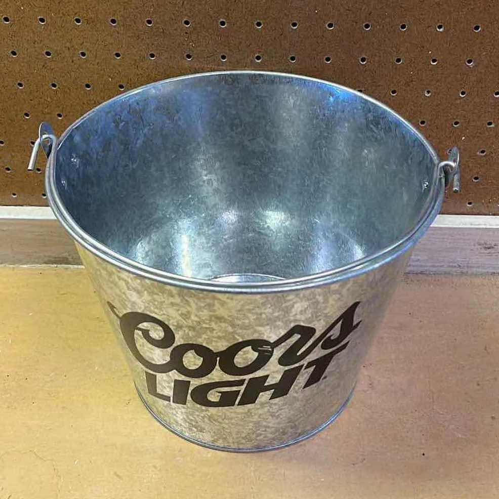 Photo 1 of COORS GALVANIZED STEEL 6PACK BUCKET