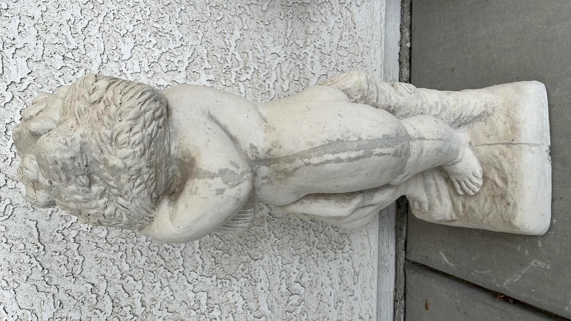 Photo 1 of GARDEN ANGEL GATHERING WHEAT CONCRETE STATUE 10” X 8” H24”