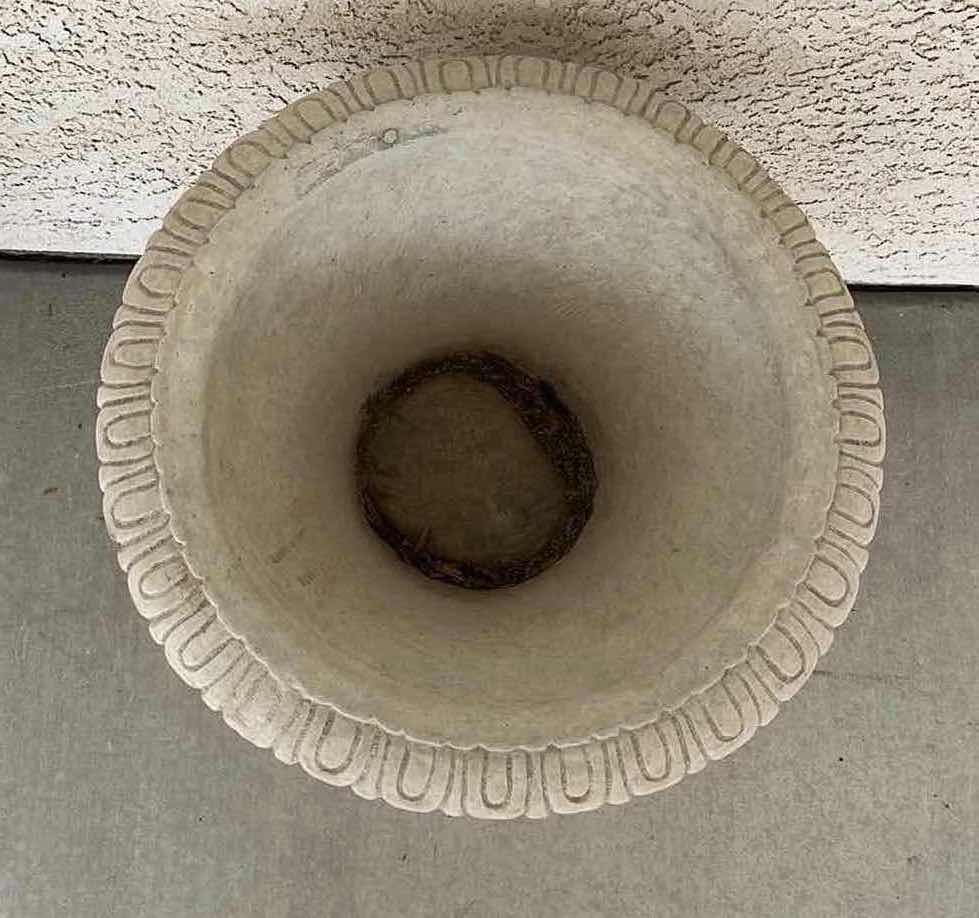 Photo 1 of GEORGIAN STYLE CAST CONCRETE URN PLANTER 16” X 20”