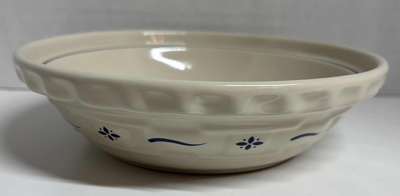 Photo 1 of LONGABERGER POTTERY WOVEN TRADITIONS CLASSIC BLUE 7” PIE BAKING PLATE