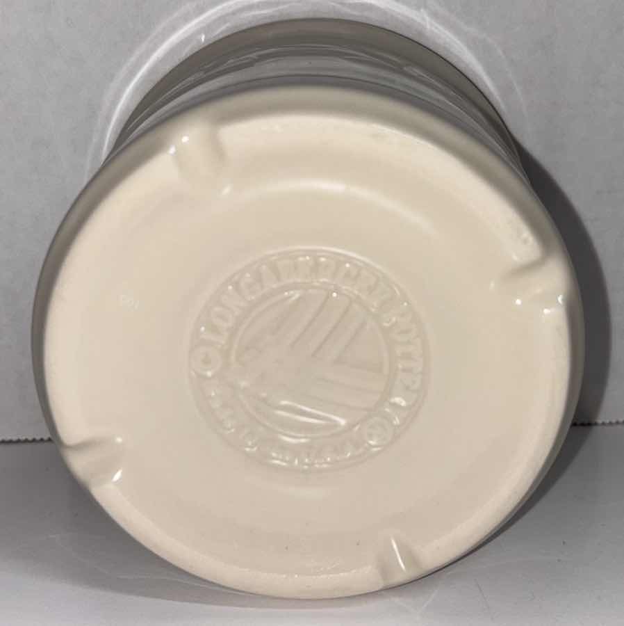 Photo 1 of LONGABERGER POTTERY WOVEN TRADITIONS CLASSIC BLUE 1 PINT CROCK 4.5” X 3.5”