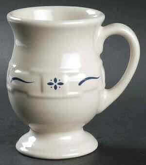 Photo 1 of LONGABERGER POTTERY WOVEN TRADITIONS CLASSIC BLUE GRANDMUG 3.75” X 5.25”